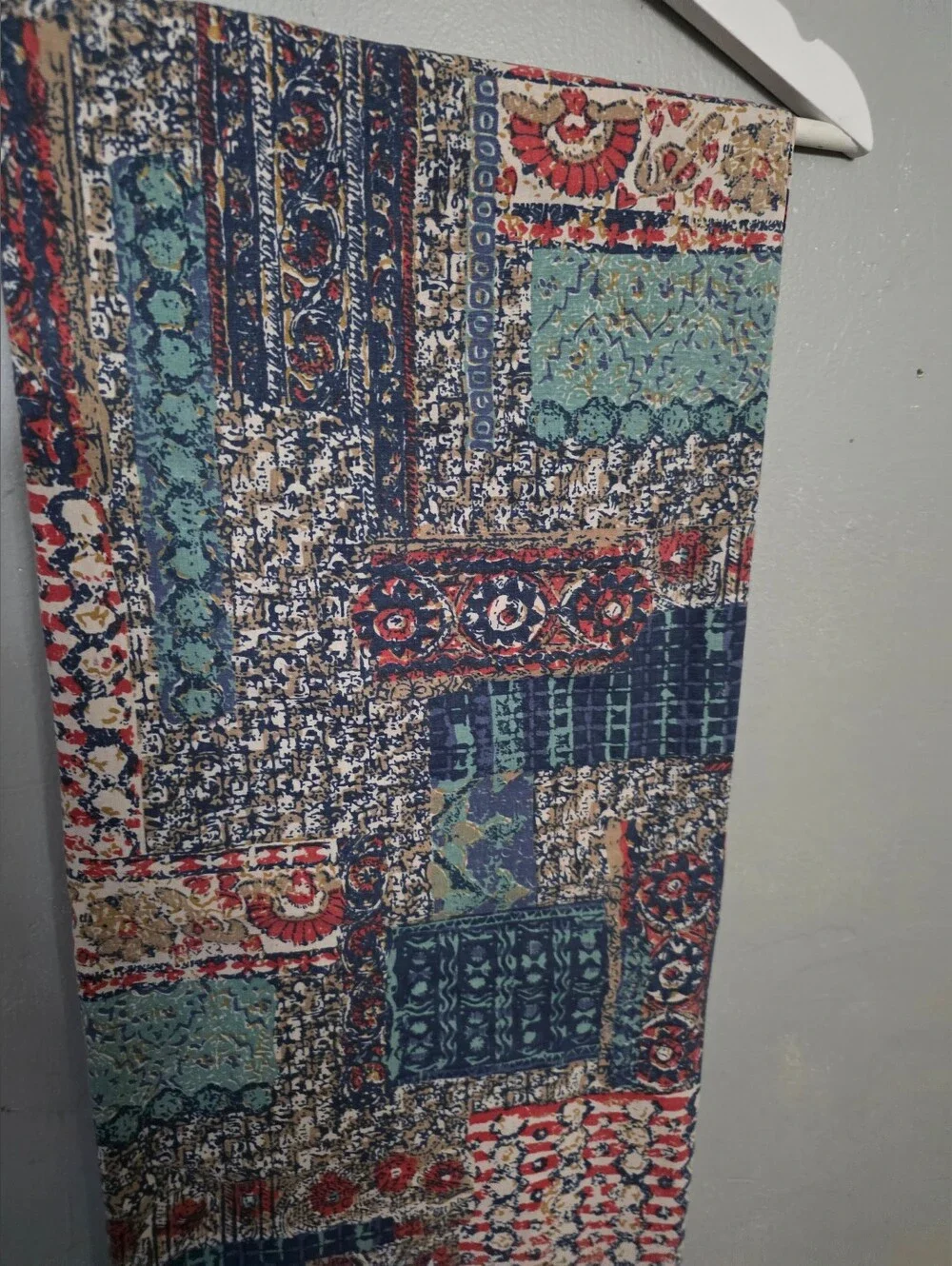 Vintage 1970s Sheridan Australia Boho Print Twin Flat Sheet